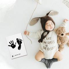 Little Lullaby Inkless Milestone Cards – 15 Pack Baby Hand & Footprint Kit
