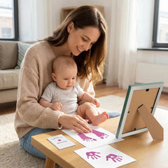 2 Pack Inkless Baby Hand & Footprint Kit – Pink Print Color | Newborn Keepsake & Baby Shower Gift