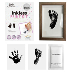 3 Pack Inkless Baby Hand & Footprint Kit with Display Frame | Newborn Keepsake & Baby Shower Gift