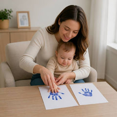2 Pack Inkless Baby Hand & Footprint Kit – Blue Print Color | Newborn Keepsake & Baby Shower Gift