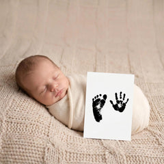 Inkless Baby Hand & Footprint Kit | Milestone Cards, Keepsake & Photography Props Baby Shower Gift Set (7 Pack)