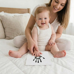 14 Pack Baby Inkless Milestone Cards Hand Casting Kit Ink Print Hand and Footprint Kit Dog or Cat Pet Paw Print Kit Baby Newborn Footprint Kit