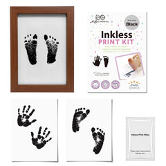 Inkless Baby Hand & Footprint Kit with Display Frame | Newborn Keepsake & Baby Shower Gift (3 Pack)