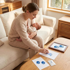 2 Pack Inkless Baby Hand & Footprint Kit – Blue Print Color | Newborn Keepsake & Baby Shower Gift