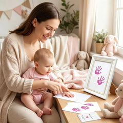 2 Pack Inkless Baby Hand & Footprint Kit – Pink Print Color | Newborn Keepsake & Baby Shower Gift