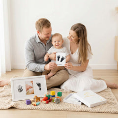 Little Lullaby Inkless Milestone Cards – 15 Pack Baby Hand & Footprint Kit