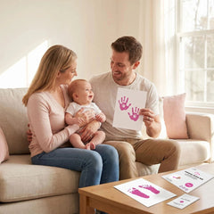 2 Pack Inkless Baby Hand & Footprint Kit – Pink Print Color | Newborn Keepsake & Baby Shower Gift