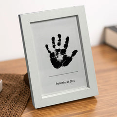 3 Pack Inkless Baby Hand & Footprint Kit with Minimalist White Display Frame | Newborn Keepsake & Baby Shower Gift